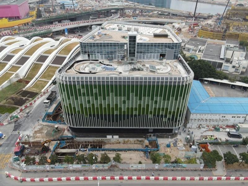 An aerial view of the Additional District Cooling System at the Kai Tak Development. It uses chilled water as a cooling medium, and will come into full operation this year. An aerial view of the Additional District Cooling System at the Kai Tak Development. It uses chilled water as a cooling medium, and will come into full operation this year.